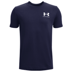 Boys' Grade School - Under Armour Lifestyle Logo T-Shirt - Midnight Navy/Pitch Gray