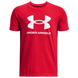 Boys' Grade School - Under Armour Sportstyle Logo T-Shirt - Red/White