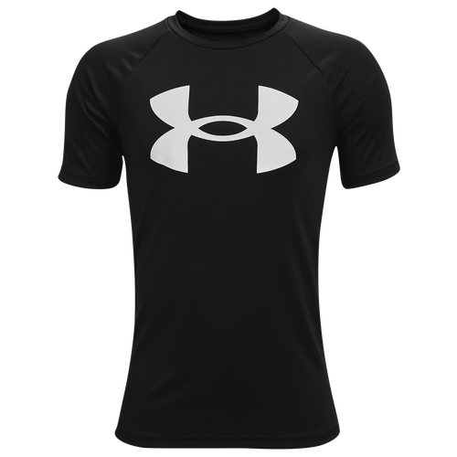 

Under Armour Boys Under Armour Tech Big Logo Short Sleeve T-Shirt - Boys' Grade School Black Size L