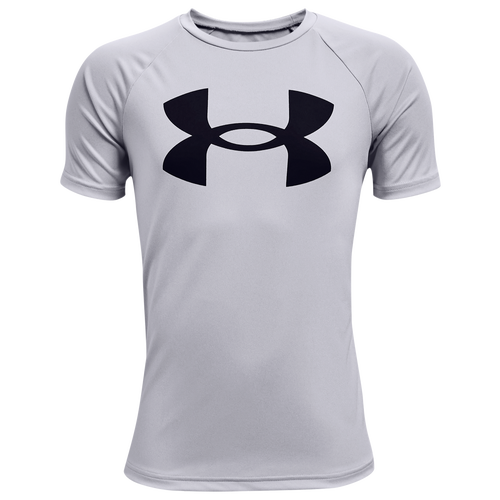 

Boys Under Armour Under Armour Tech Big Logo Short Sleeve T-Shirt - Boys' Grade School Black/Grey Size L