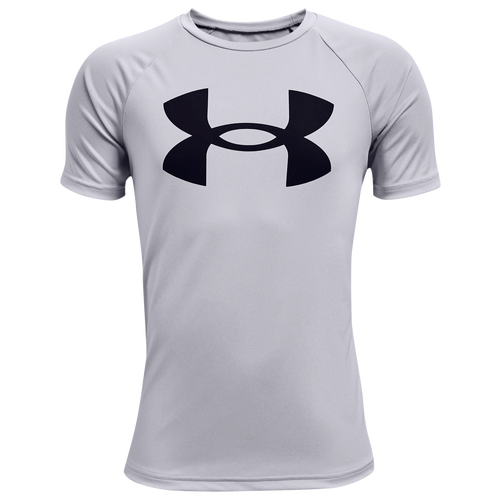 

Boys Under Armour Under Armour Tech Big Logo Short Sleeve T-Shirt - Boys' Grade School Black/Grey Size XL