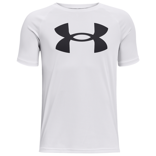 

Boys Under Armour Under Armour Tech Big Logo Short Sleeve T-Shirt - Boys' Grade School White Size M