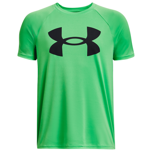 

Boys Under Armour Under Armour Tech Big Logo Short Sleeve T-Shirt - Boys' Grade School Green/Black Size XL