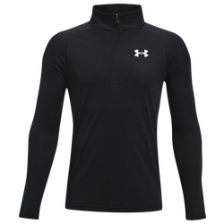 Boys' Grade School - Under Armour Tech 2 1/2 Zip - Black/White