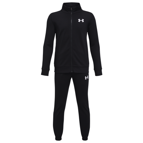 

Boys Under Armour Under Armour Knit Track Suit - Boys' Grade School White/Black Size S