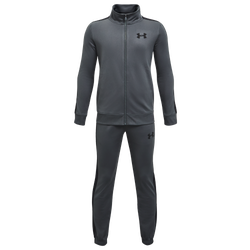 Boys' Grade School - Under Armour Knit Track Suit - Black/Pitch Gray/Black