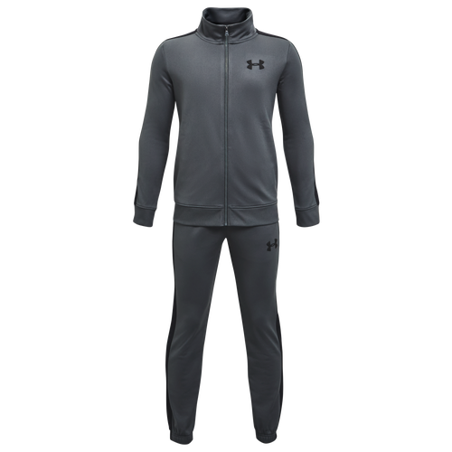 

Boys Under Armour Under Armour Knit Track Suit - Boys' Grade School Black/Pitch Gray/Black Size S