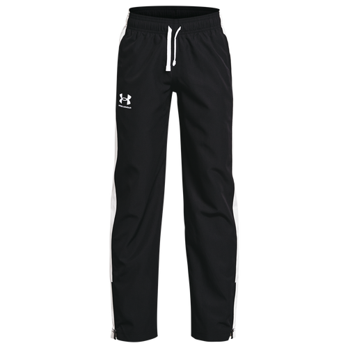 

Boys Under Armour Under Armour Woven Track Pants - Boys' Grade School Black/White Size L