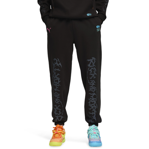  - PUMA Hoops x Rick and Morty Sweat Pants - Black/Volt