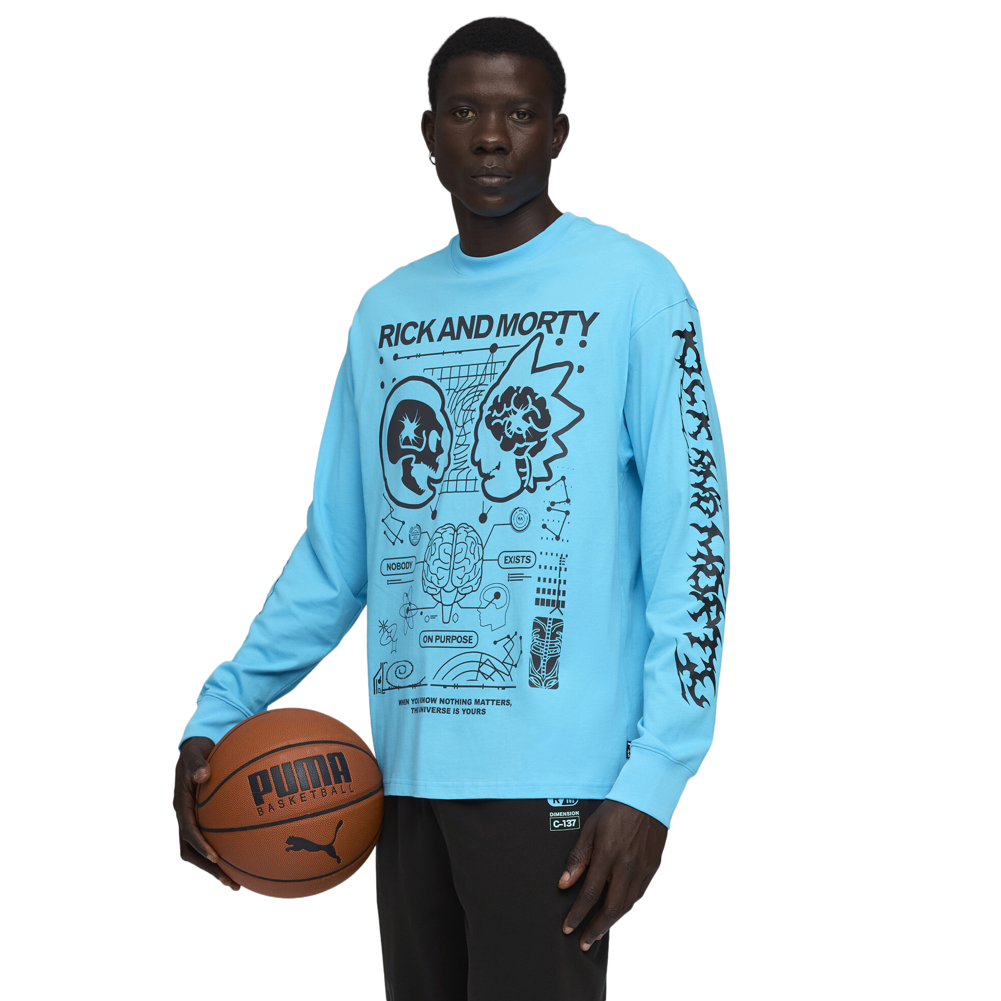 PUMA Hoops x Rick and Morty Long Sleeve T-Shirt | Foot Locker