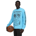 PUMA Hoops x Rick and Morty Long Sleeve T-Shirt - PUMA Teal/Black