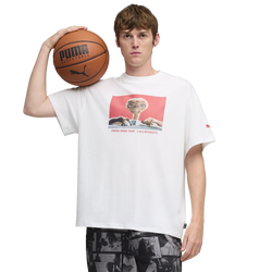Men's - PUMA Hoops X E.T. T-Shirt I - White/Red
