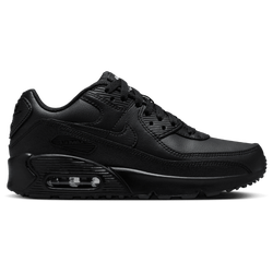 Boys' Grade School - Nike Air Max 90  - Black/Black