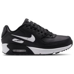 Boys' Grade School - Nike Air Max 90 - Black/White/Black