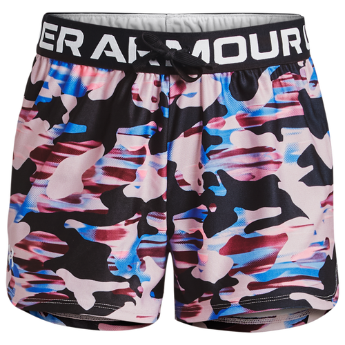 

Girls Under Armour Under Armour Play Up Shorts - Girls' Grade School Black/White Size M