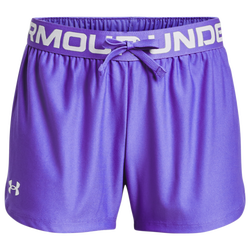 Girls' Grade School - Under Armour Play Up Shorts - Brilliant Violet/White