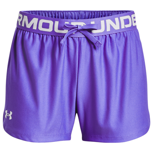 

Girls Under Armour Under Armour Play Up Shorts - Girls' Grade School Brilliant Violet/White Size L