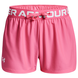 Girls' Grade School - Under Armour Play Up Shorts - Pink Punk/White