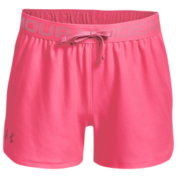 Girls' Grade School - Under Armour Play Up Shorts - Blue/Pink