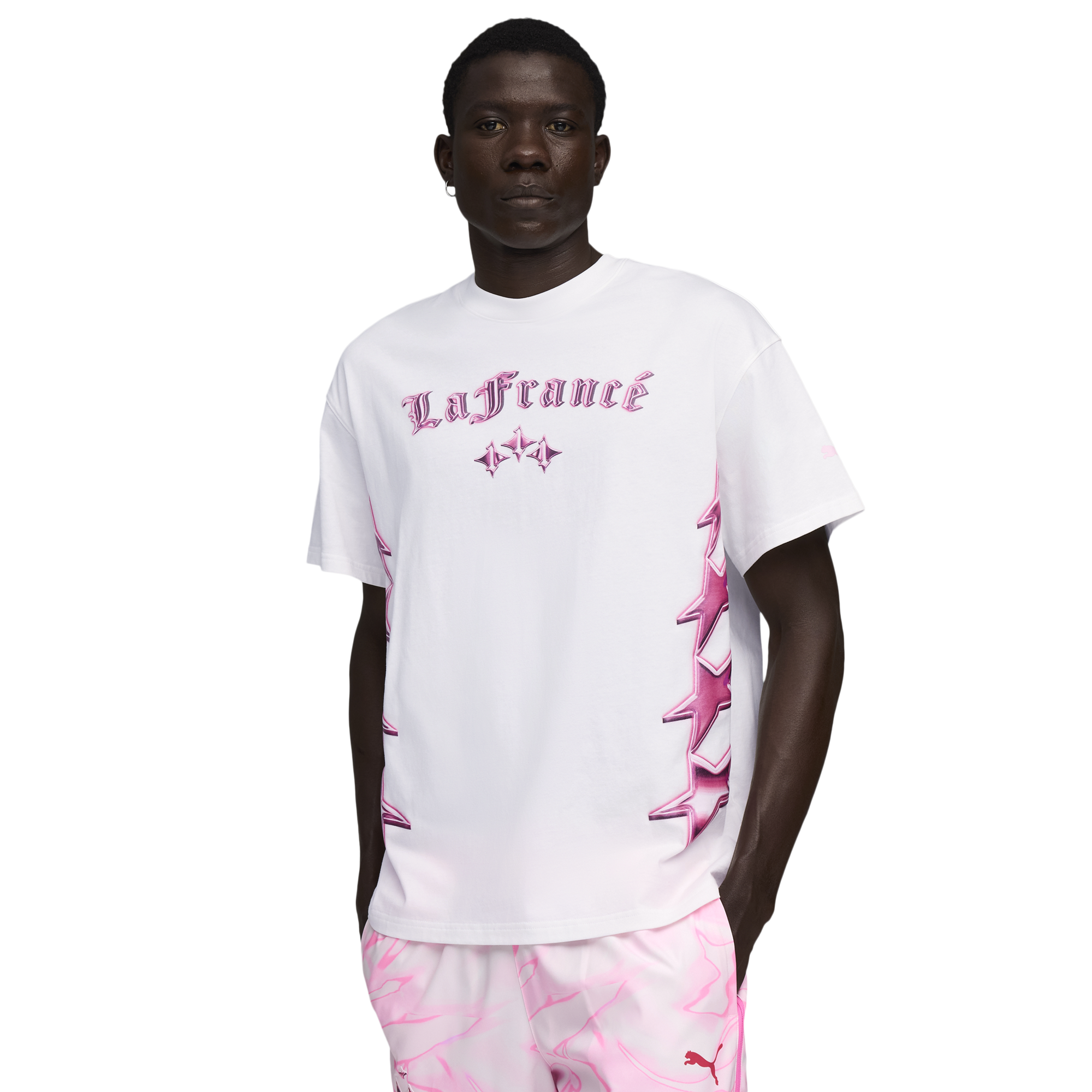 PUMA Lafrance Pink Heem T-Shirt - Men's | Foot Locker
