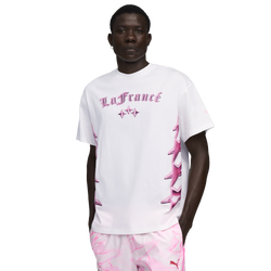 Men's - PUMA Lafrance Pink Heem T-Shirt - Puma White