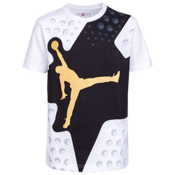Boys' Grade School - Jordan AJ6 Legacy T-Shirt - White/Gold/Black