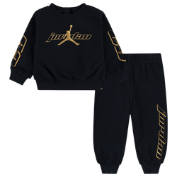 Boys' Preschool - Jordan Mountainside Fleece Crew Set  - Black