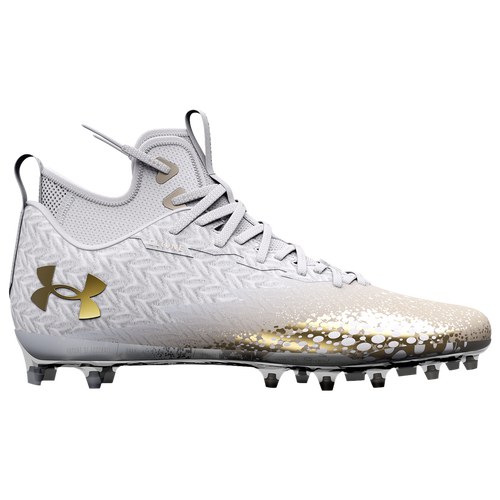 

Under Armour Womens Under Armour Spotlight Clone MC - Womens Football Shoes White/Metallic Faded Gold/Metallic Faded Gold Size 9.0
