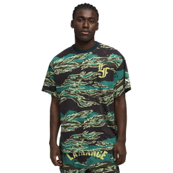 Men's - PUMA LaFrance Supply AOP T-Shirt - Green Terrain Aop/Brown