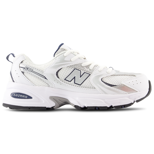 New Balance Boys 530 - Boy's Grade School Running Shoes Size 05.5 - White/Navy