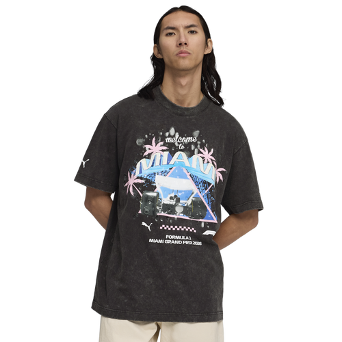 PUMA F1 Miami Washed Graphic Tee - PUMA Black