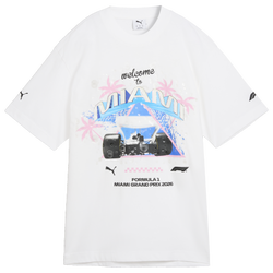 Men's - PUMA F1 Miami Washed Graphic Tee - White