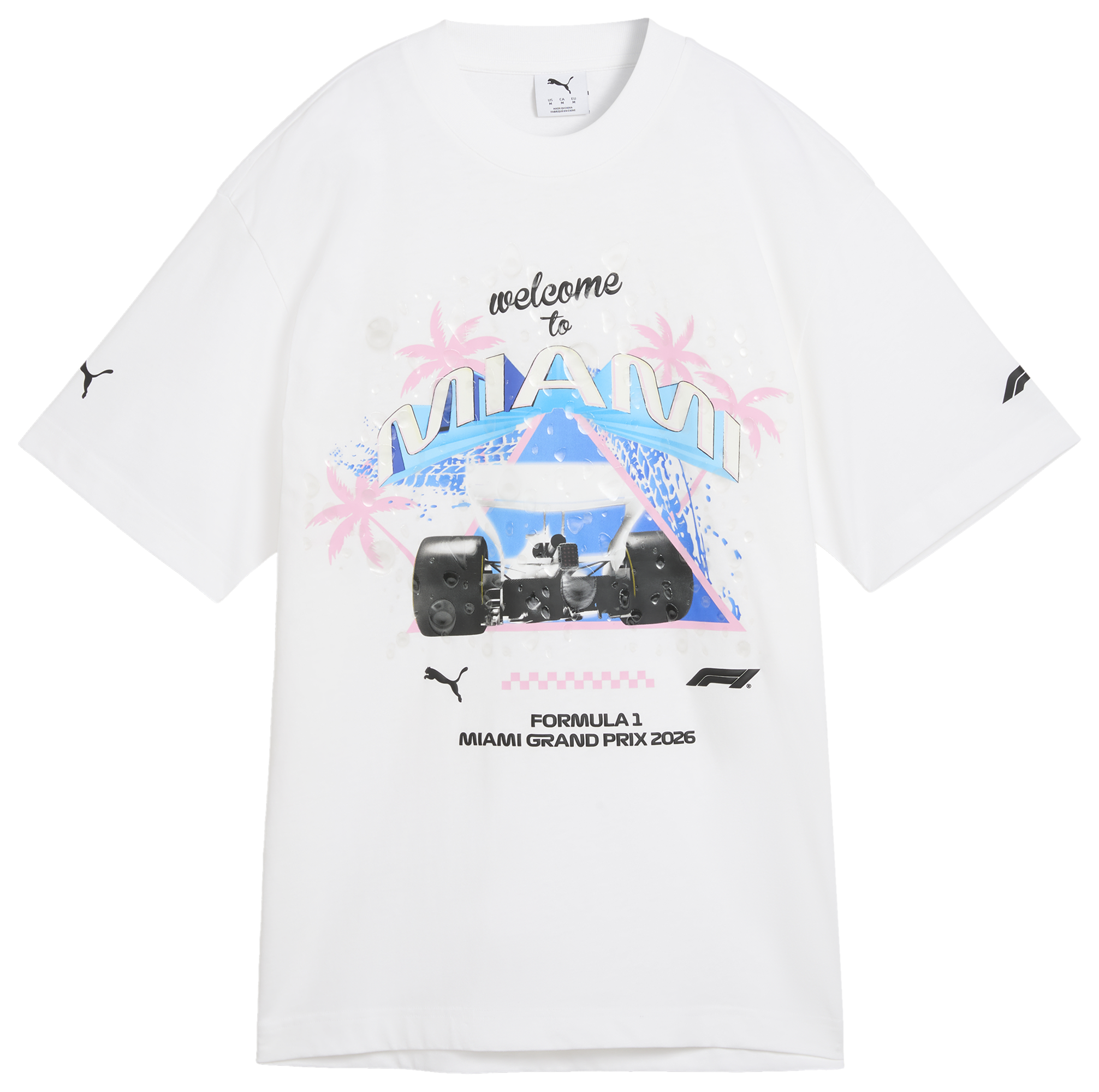 PUMA F1 Miami Washed Graphic Tee - Men's