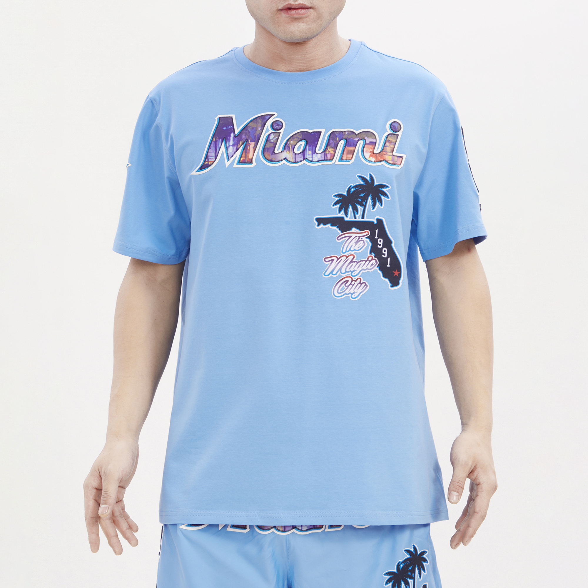 Men's Miami Marlins Light Blue City Edition T-Shirt