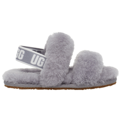 Girls' Toddler - UGG Oh Yeah Slides - Soft Gray/Soft Gray