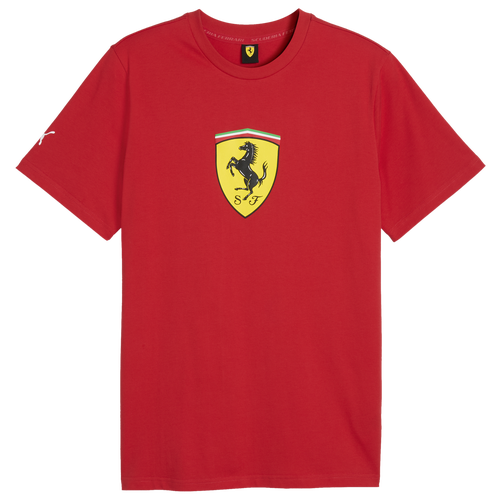 PUMA Ferrari Colored Shield Tee - Puma Rosso Corsa