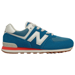 Boys' Grade School - New Balance 574 Classic - Blue/White/Red