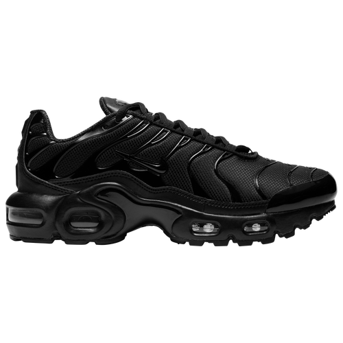Nike Boys Air Max Plus - Boys' Grade School Running Shoes - Black / Black / Black Size 4.0