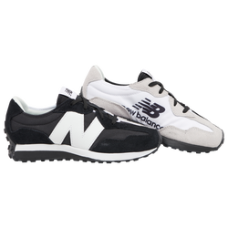 Boys' Grade School - New Balance 327 - Black/White