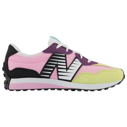 Girls' Grade School - New Balance 327 - Pink/Black/Yellow