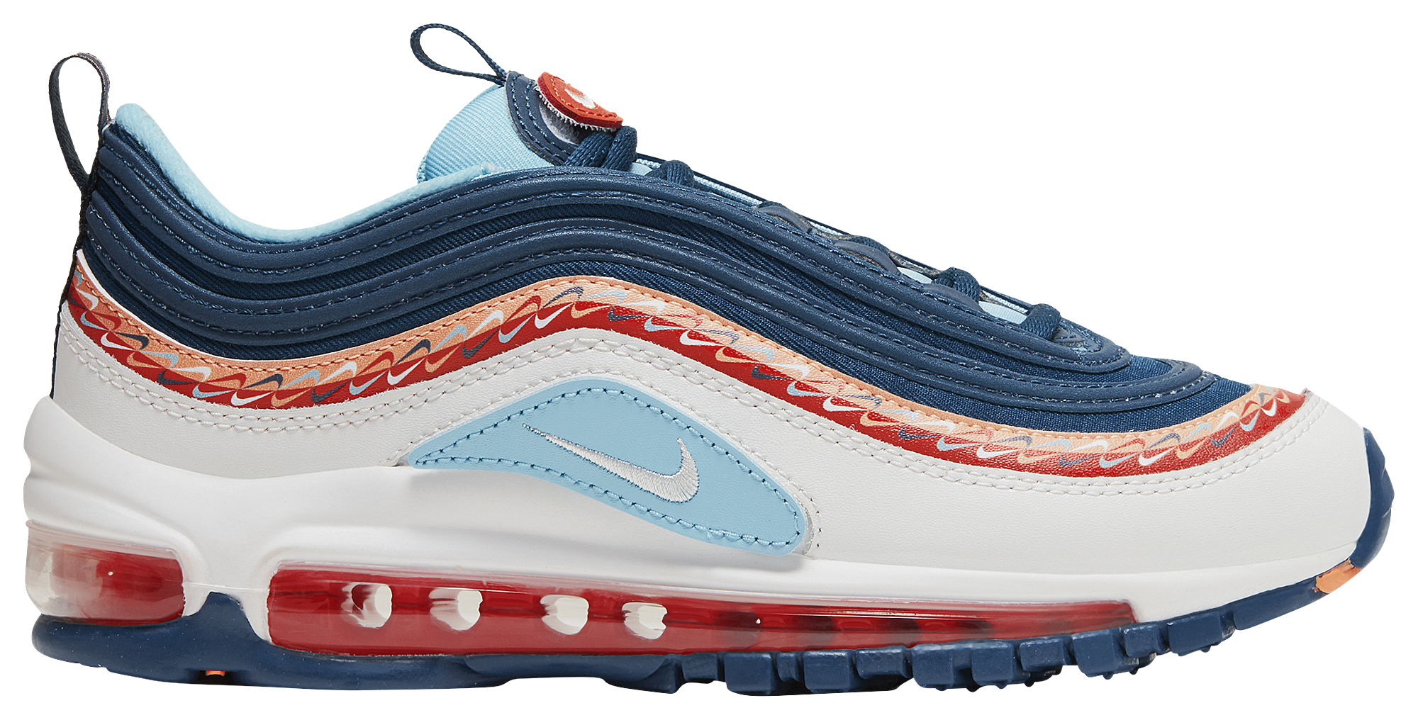 nike air max 97 white and red and blue