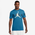 Jordan Air Stretch Short Sleeve T-Shirt  - Men's Black/Blue