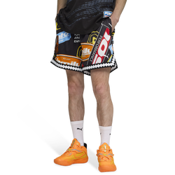 Men's - PUMA x Fast & Furious Reversible Mesh 6" Shorts - Black/Multi