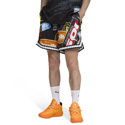  - PUMA x Fast & Furious Reversible Mesh 6" Shorts - Black/Multi