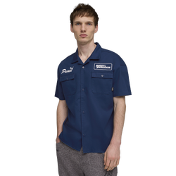 Men's - PUMA x Fast & Furious Mechanic Shirt - Persian Blue/White