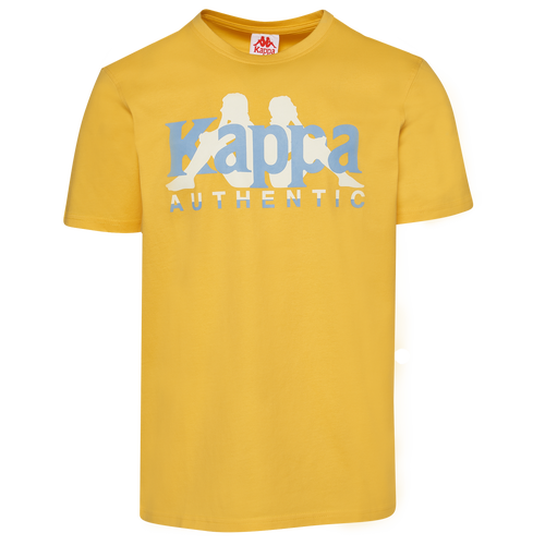 

Kappa Mens Kappa Authentic Vanguard T-Shirt - Mens Yellow/Blue Size XL