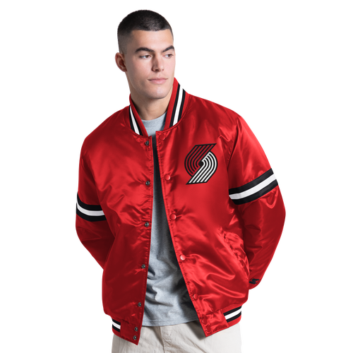 Starter Mens NBA CTS Varsity Jacket - - Red