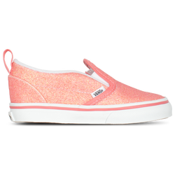 Girls' Preschool - Vans Classic Slip-On Glitter  - Pink/White