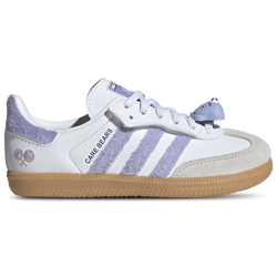 Filles, maternelle - adidas Originals Samba - Aube bleue/Mauve clair/Blanc de chaussures