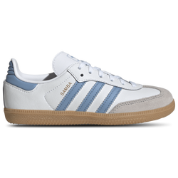 Boys' Preschool - adidas Originals Samba  - White/Ash Blue